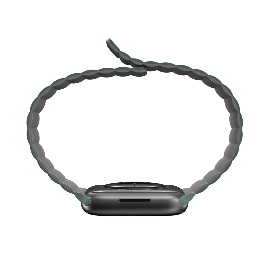 Accesorio mageasy pulsera silicone magnetic apple watch 38 / 40 / 41 mm verde pino