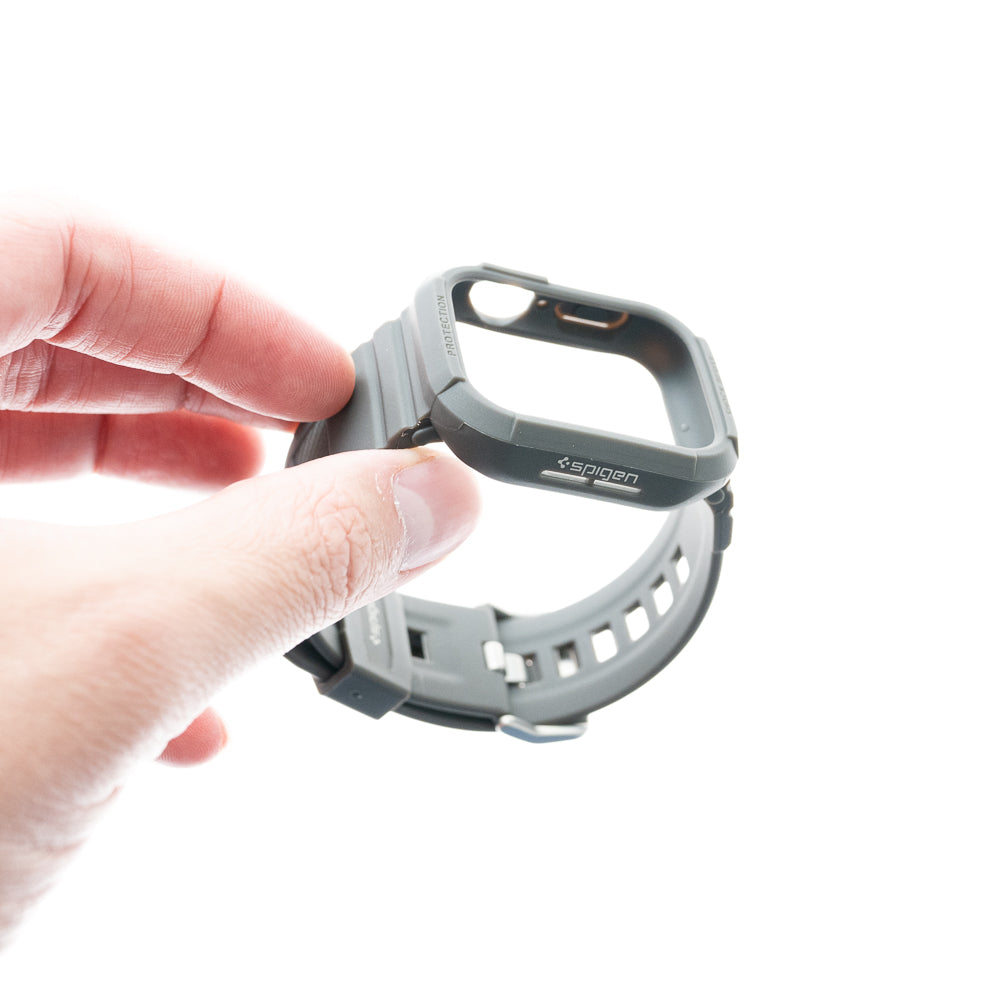 Estuche spigen rugged armor pro (bumper y pulsera) watch 40 mm 41 mm color gris