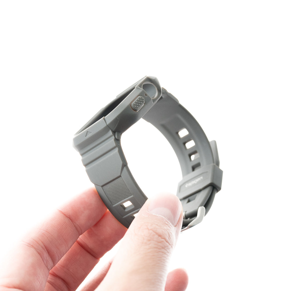 Estuche spigen rugged armor pro (bumper y pulsera) watch 40 mm 41 mm color gris