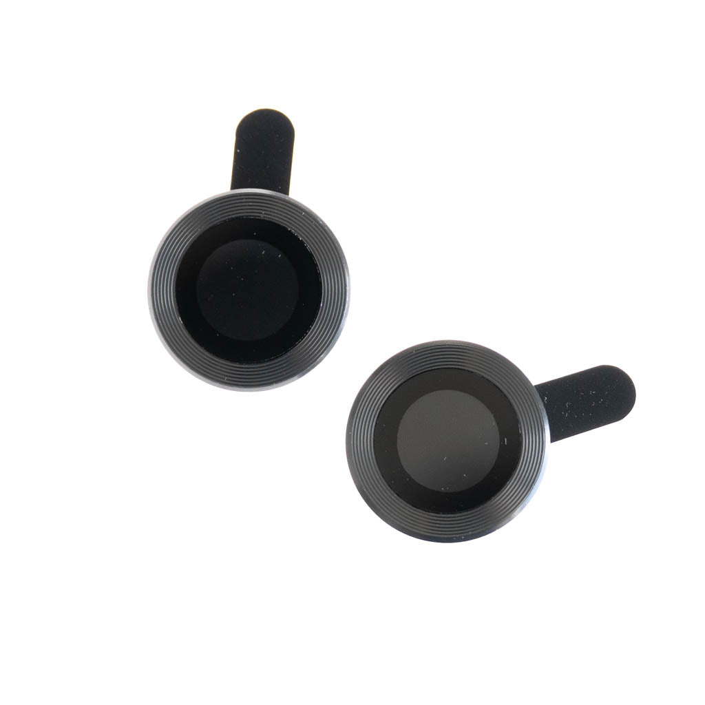 Accesorio el rey vidrio templado camara con borde metal iphone 12 color gris - TOP MOVIL