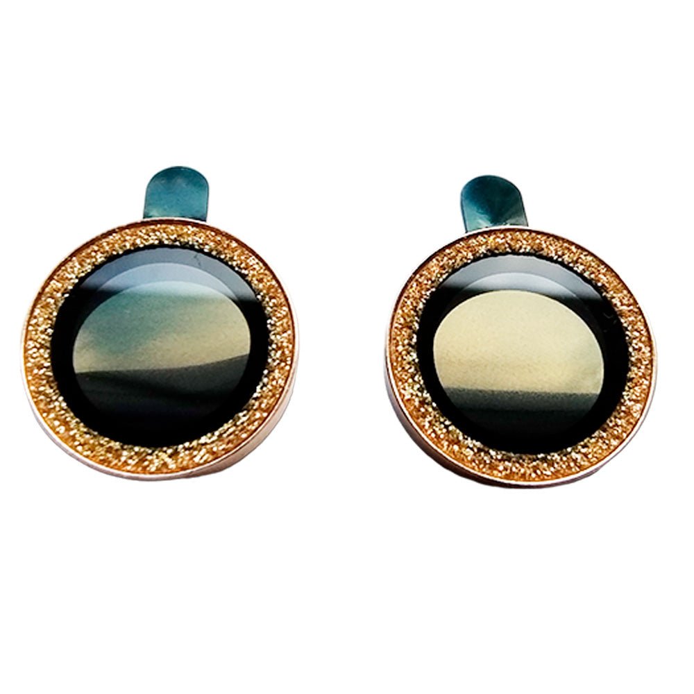 Accesorio el rey vidrio templado camara iphone 15 brillos color dorado - TOP MOVIL