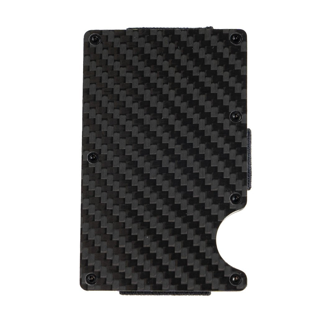 Accesorio el rey wallet con clip para 10 a 25 tarjetas de fibra carbon - TOP MOVIL