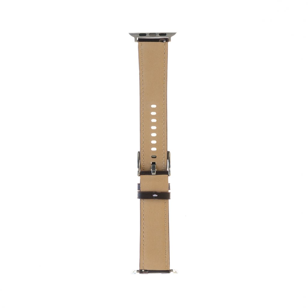 Accesorio generico pulsera de cuero apple watch 38 mm color cafe - TOP MOVIL (B2C)