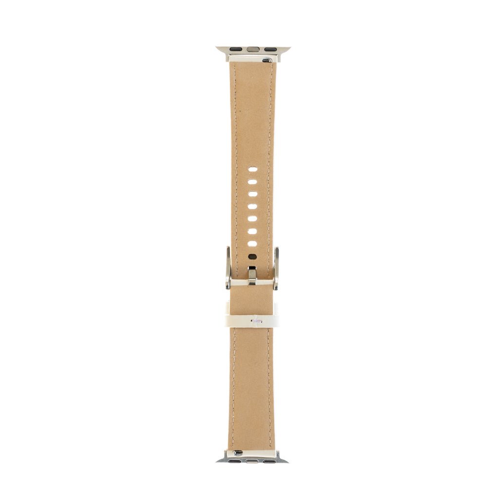 Accesorio Generico Pulsera De Cuero Apple Watch 41 Mm Color Blanco - TOP MOVIL (B2C)