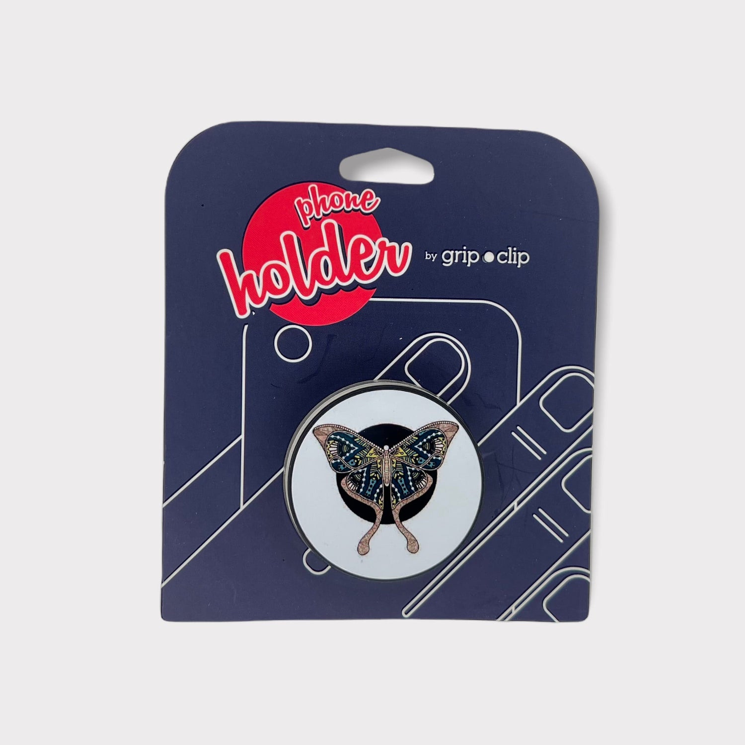 Accesorio grip clip holder mariposa color menta / verde / blanco - TOP MOVIL