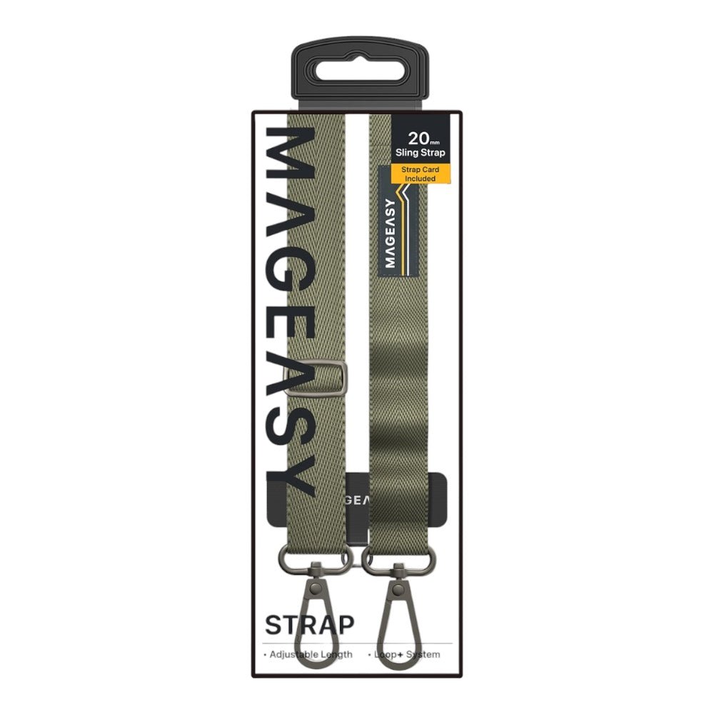 Accesorio mageasy strap 20 mm para cualquier celular color verde militar - TOP MOVIL