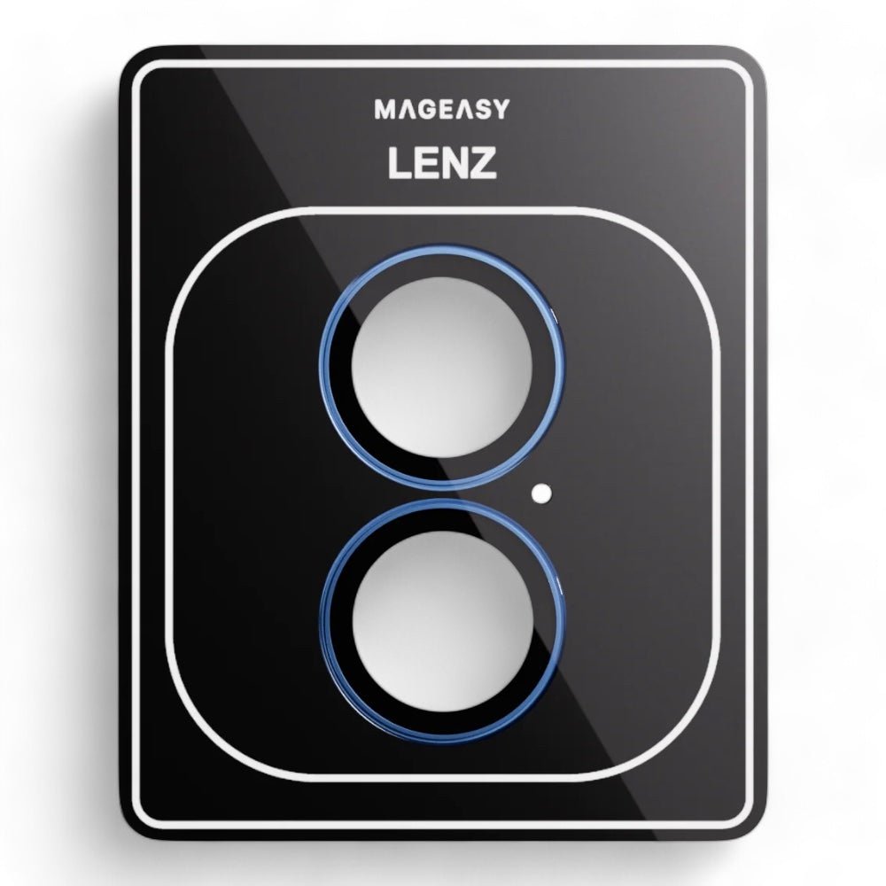 Accesorio mageasy vidrio templado camara iphone 16 lenz sapphire lens protector for 2024 iphone 2 lenses / 2 lenses large color azul - TOP MOVIL