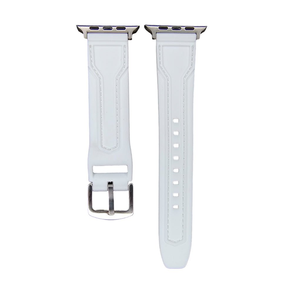 Accesorio spigen pulsera apple watch 49mm silicon compatible con 42/44/45 mm color blanco - TOP MOVIL