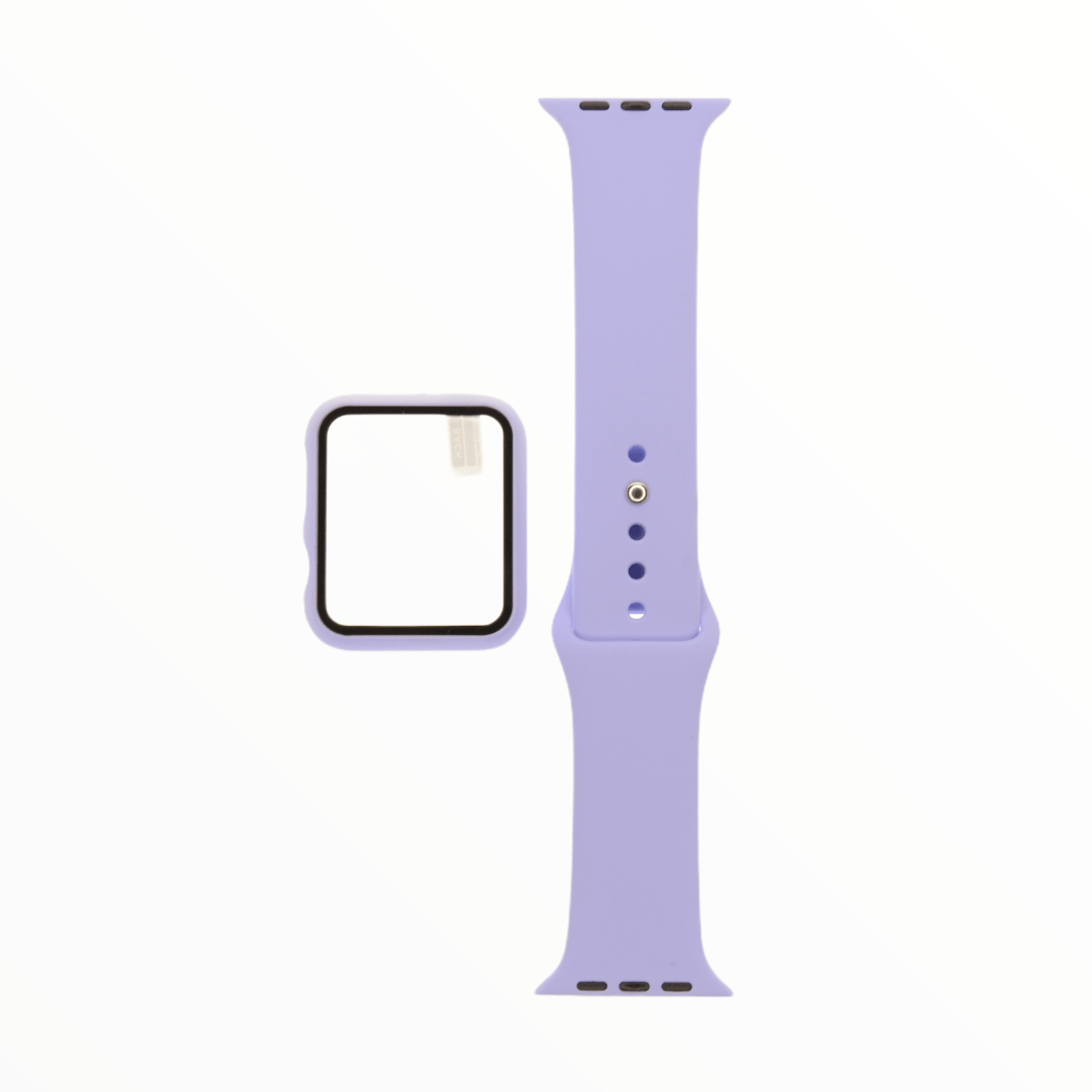 Accesorios el rey pulsera + bumper con protector de pantalla para apple watch 42 mm color lila - TOP MOVIL