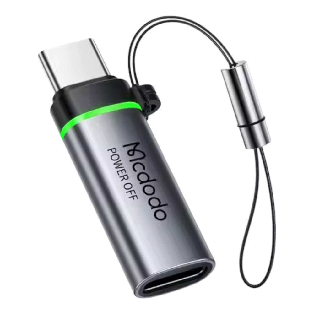 Adaptador mcdodo tipo c smart power - off fast charge 36w pd 60w tipo c a lightning ot - 601 color gris - TOP MOVIL