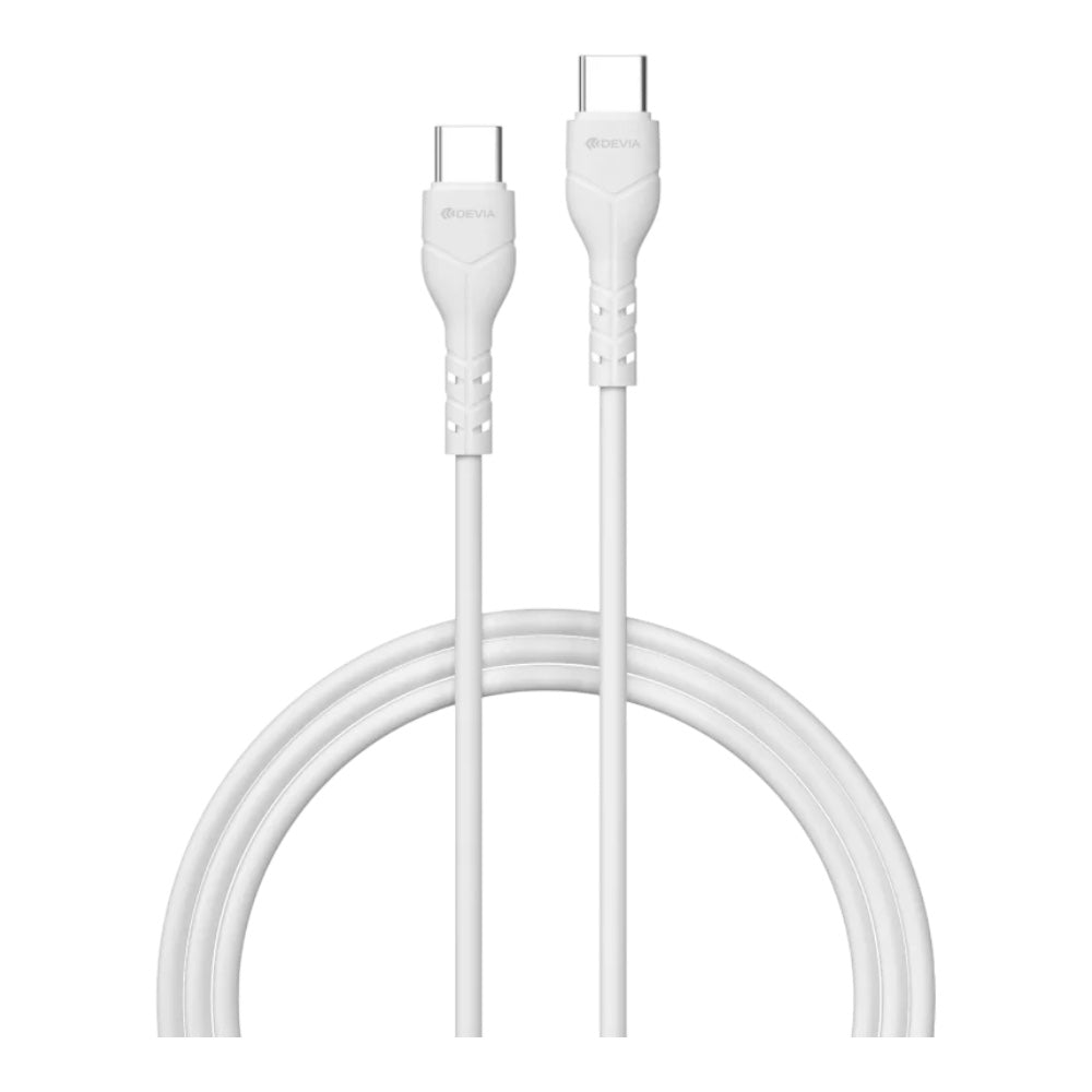 Cable devia tipo c kintone series tipo c a tipo c economico ec151 color blanco - TOP MOVIL