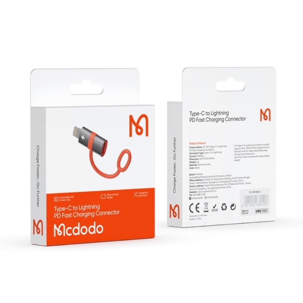 Cable mcdodo ot - 0510 adaptador otg tipo c a lightning 3a y 36w max - TOP MOVIL
