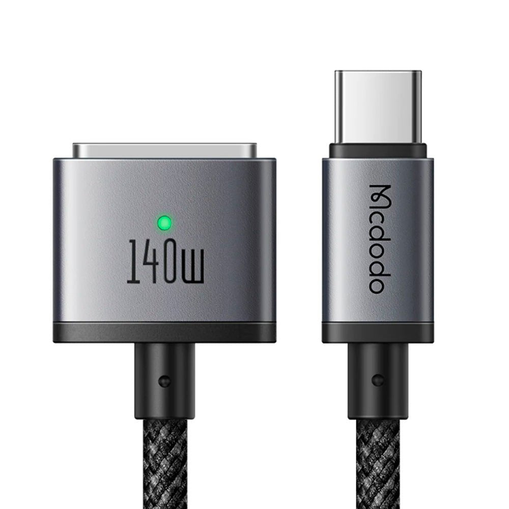 Cable mcdodo otro ca - 1470 para macbook 140w type - c to magsafe 3 charging cable con led color negro - TOP MOVIL