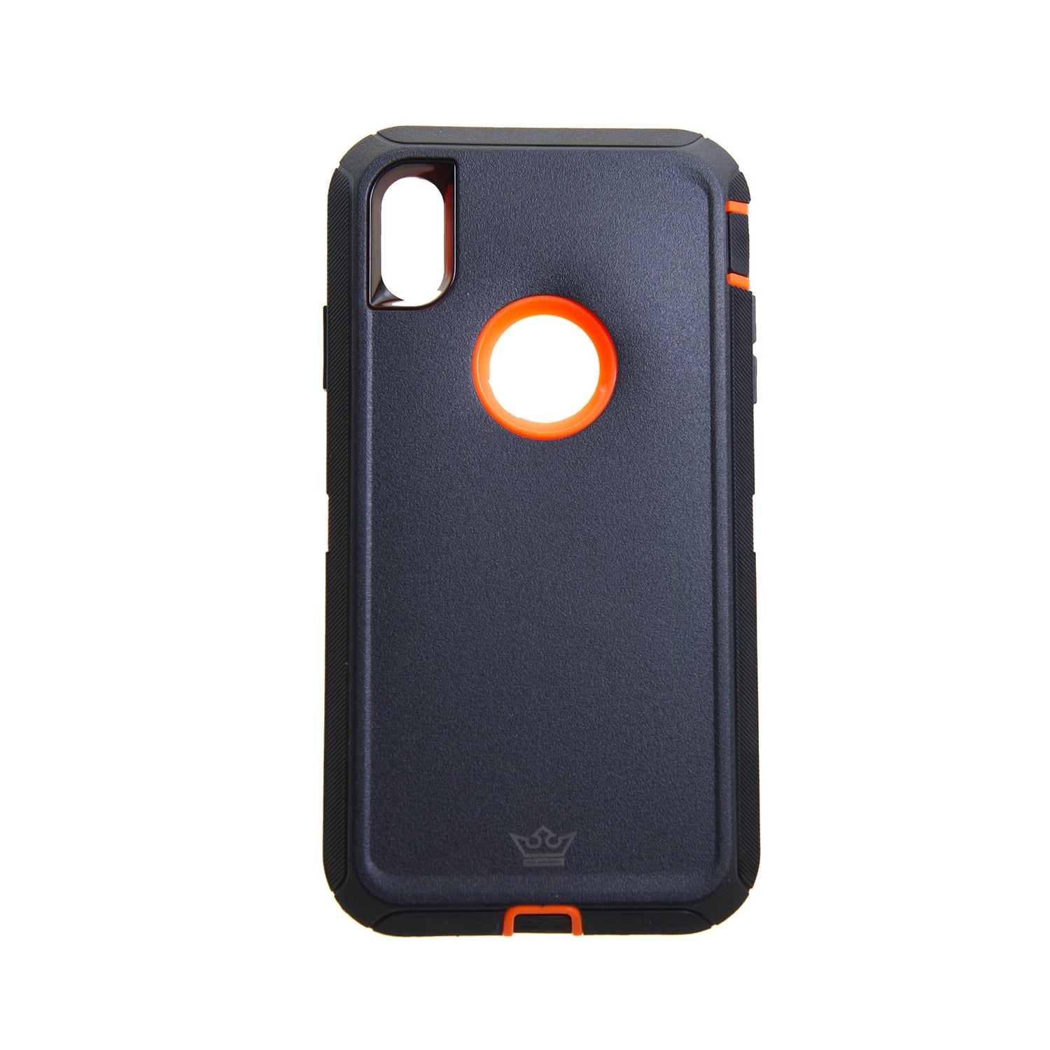 Case el Rey Defender | iPhone XS Max | Negro / Naranja - TOP MOVIL