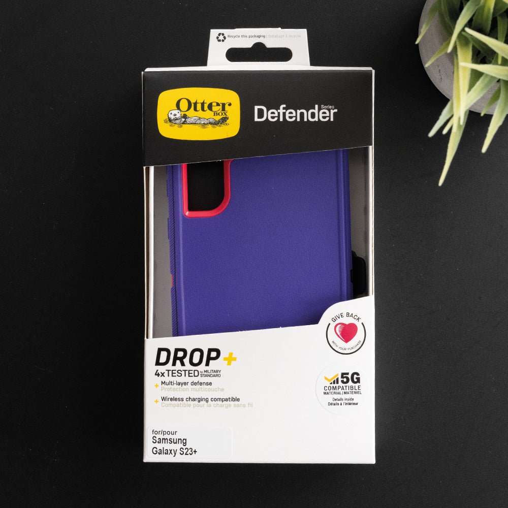 Case OtterBox Defender | Galaxy S23 Plus | Morado / Rosado - TOP MOVIL