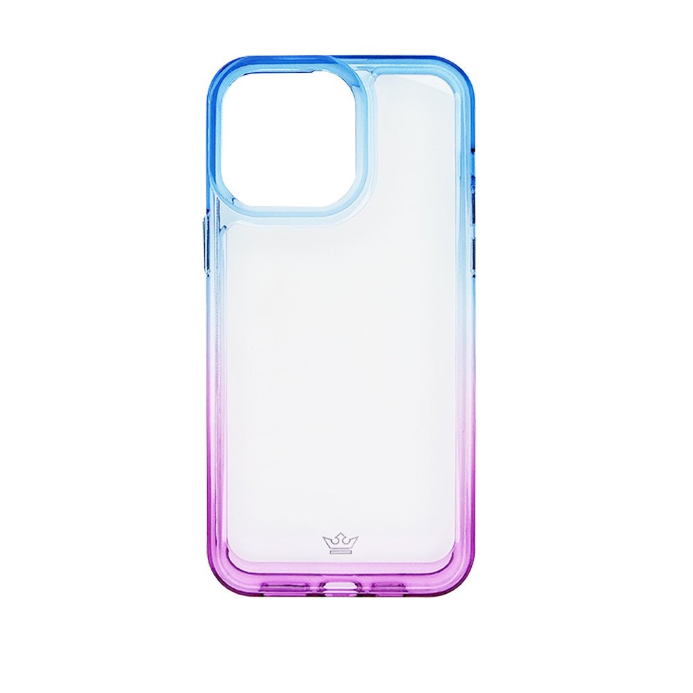 Estuche clasico el rey degrade apple iphone 14 pro max color azul / morado - TOP MOVIL