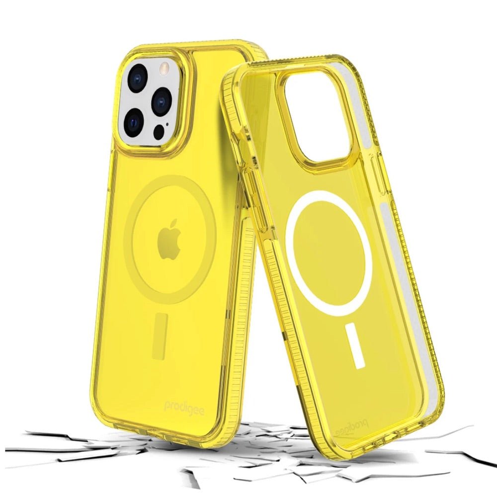 Estuche clasico prodigee safetee neo lemon con magsafe apple iphone 13 pro color verde - TOP MOVIL