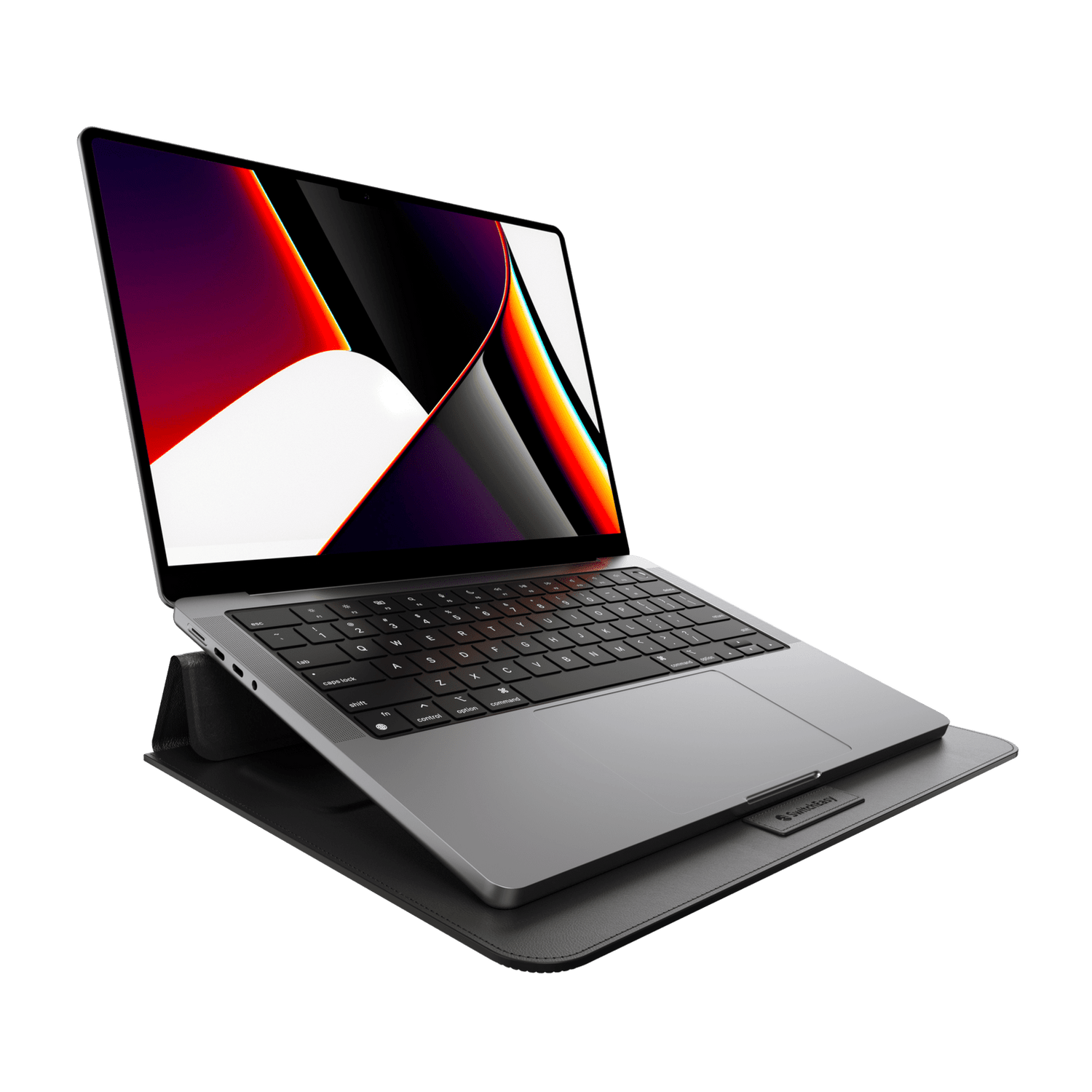 estuche clasico switcheasy stand easy leather macbook sleeve apple macbook pro 15 , macbook pro 16 color negro - TOP MOVIL