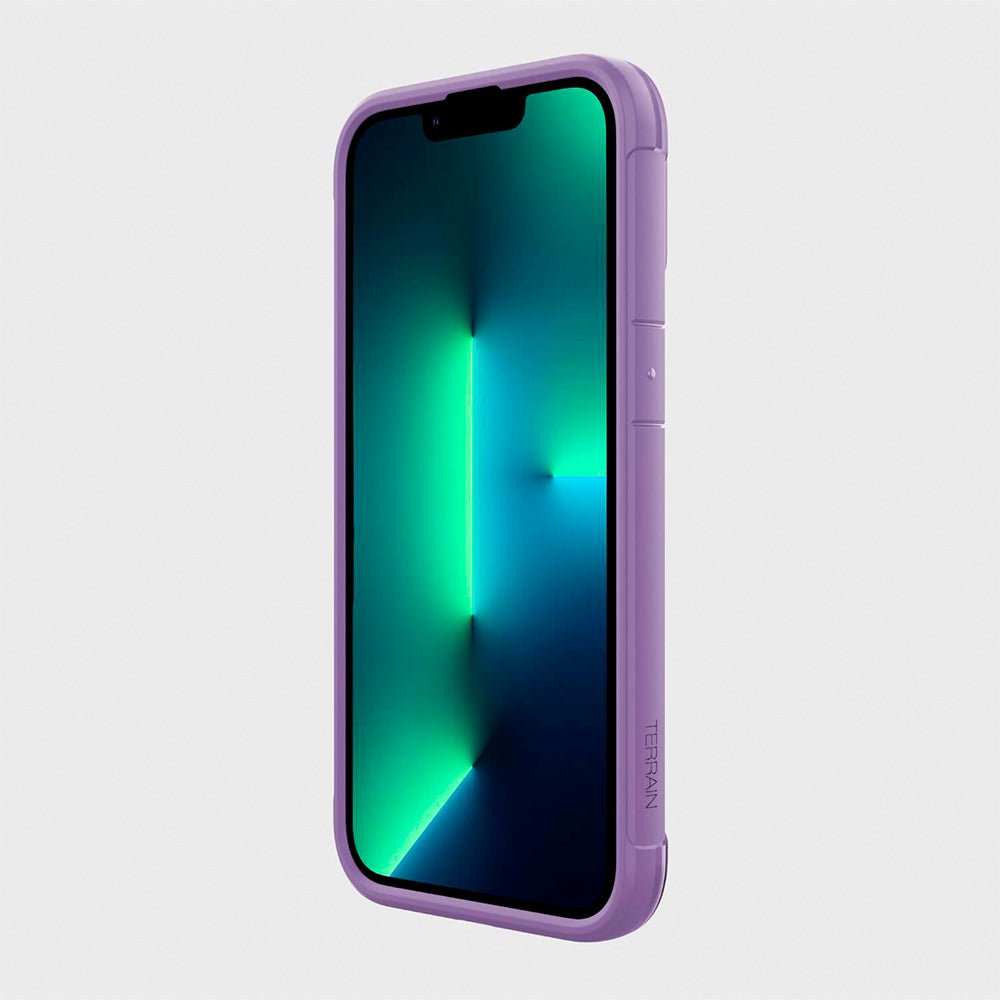 Estuche clasico xdoria raptic terrain for apple iphone 13 pro color morado - TOP MOVIL