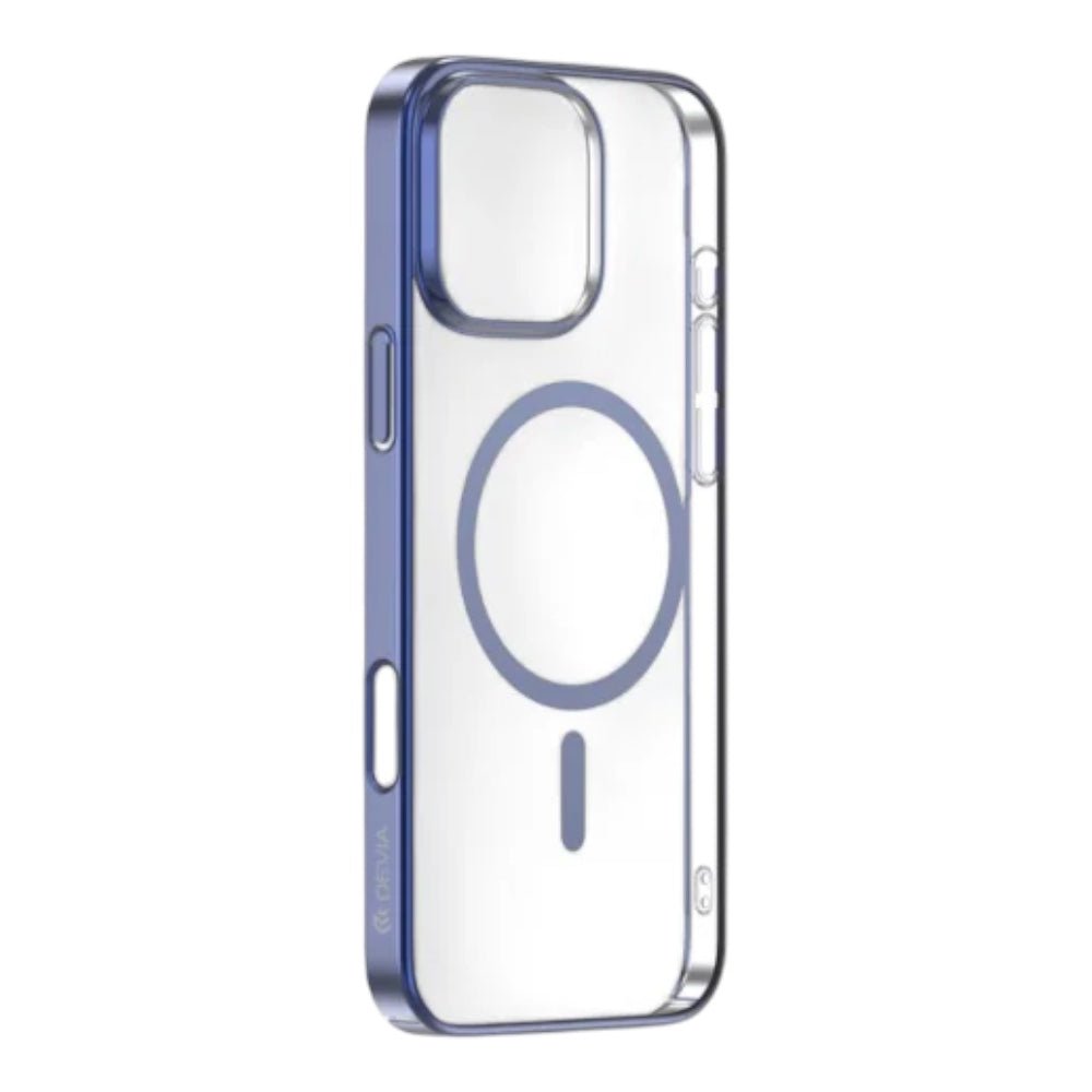 Estuche devia magsafe iphone 16 glimmer magnetic series case(pc) color azul - TOP MOVIL