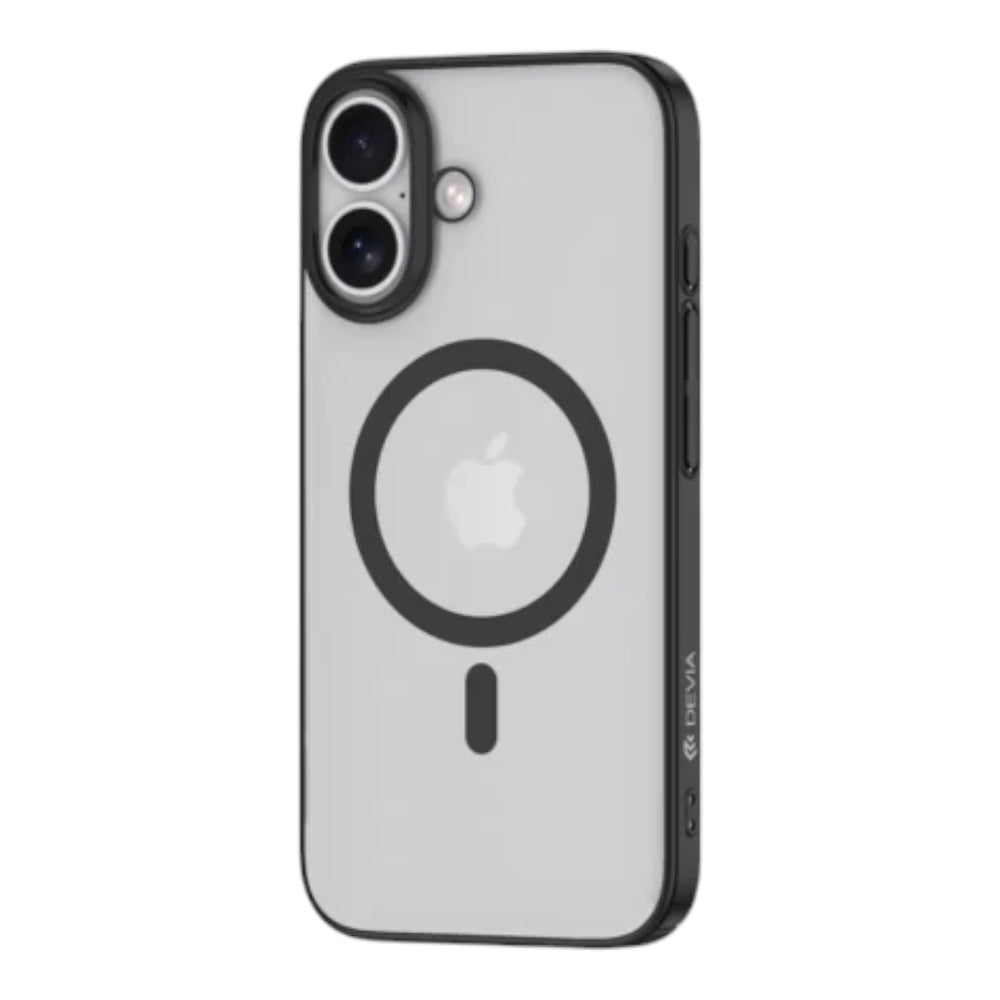 Estuche devia magsafe iphone 16 glimmer magnetic series case(pc) color negro - TOP MOVIL
