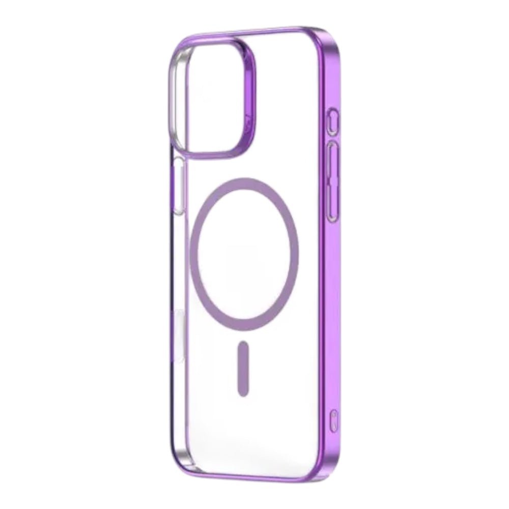 Estuche devia magsafe iphone 16 plus glimmer magnetic series case(pc) color fucsia - TOP MOVIL