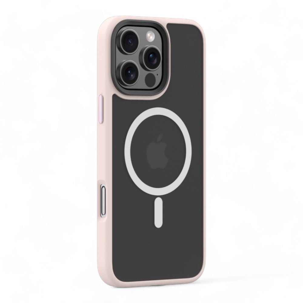Estuche devia magsafe iphone 16 plus pino series magnetic shockproof case color fucsia - TOP MOVIL