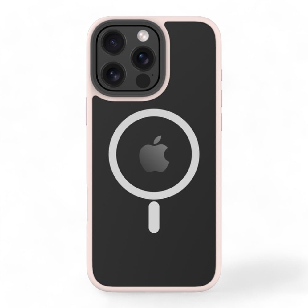 Estuche devia magsafe iphone 16 plus pino series magnetic shockproof case color fucsia - TOP MOVIL