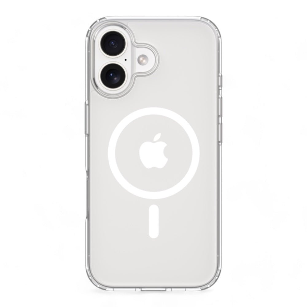 Estuche devia magsafe iphone 16 plus pure clear magnetic shockproof case color transparente - TOP MOVIL