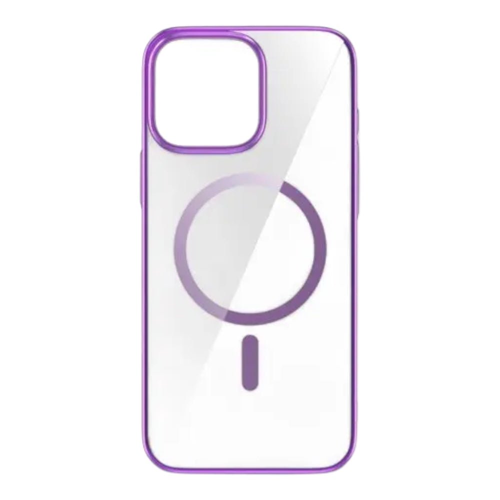 Estuche devia magsafe iphone 16 pro glimmer magnetic series case(pc) color rosado - TOP MOVIL