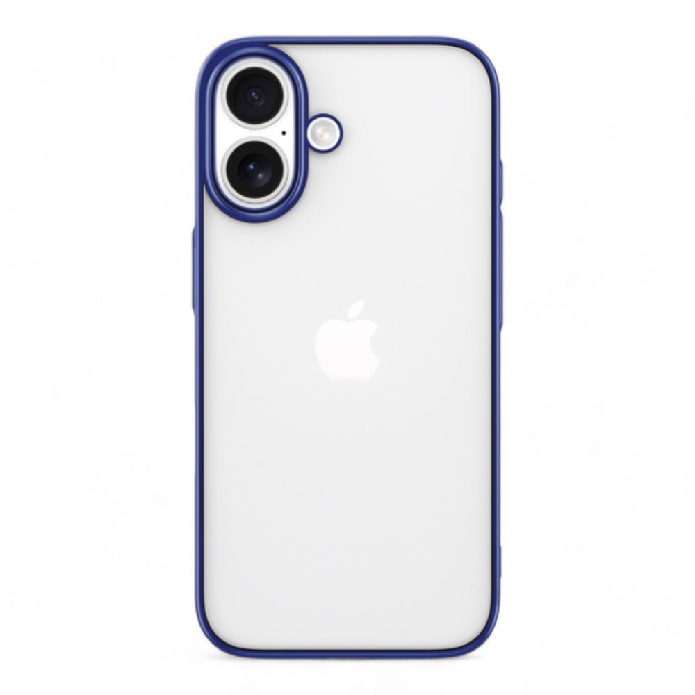 Estuche devia skin iphone 16 glimmer series case(pc) color azul - TOP MOVIL