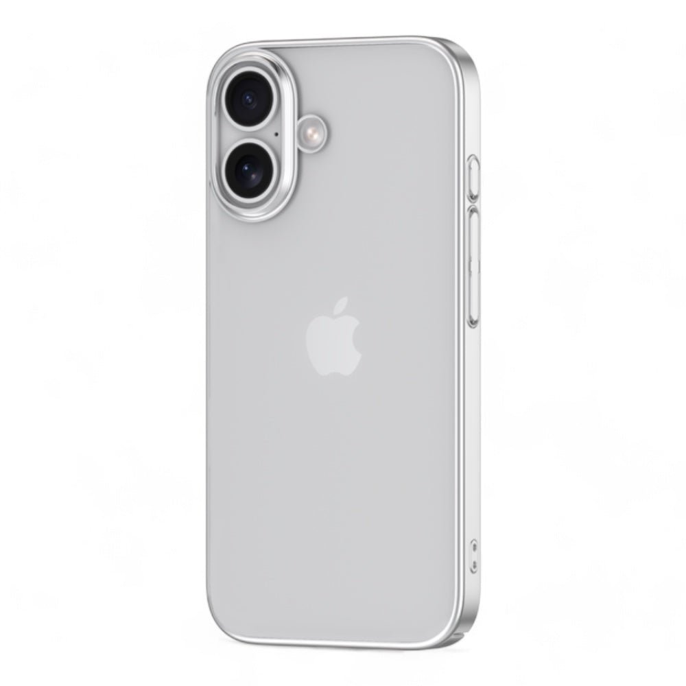 Estuche devia skin iphone 16 plus glimmer series case(pc) color gris - TOP MOVIL