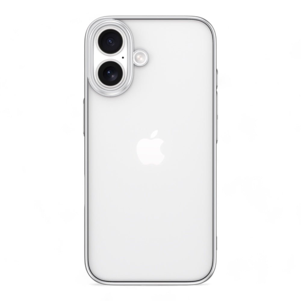 Estuche devia skin iphone 16 plus glimmer series case(pc) color gris - TOP MOVIL