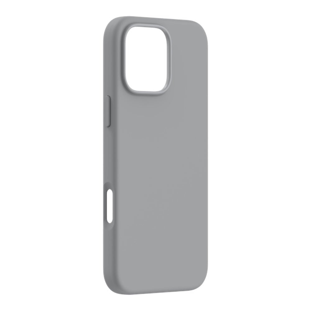 Estuche devia skin iphone 16 pro nature series silicone magnetic case color gris oscuro - TOP MOVIL