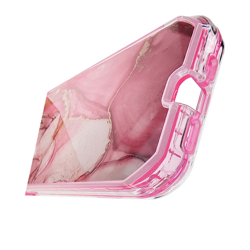 Estuche el rey marble iphone 13 pro max defender color fucsia - TOP MOVIL