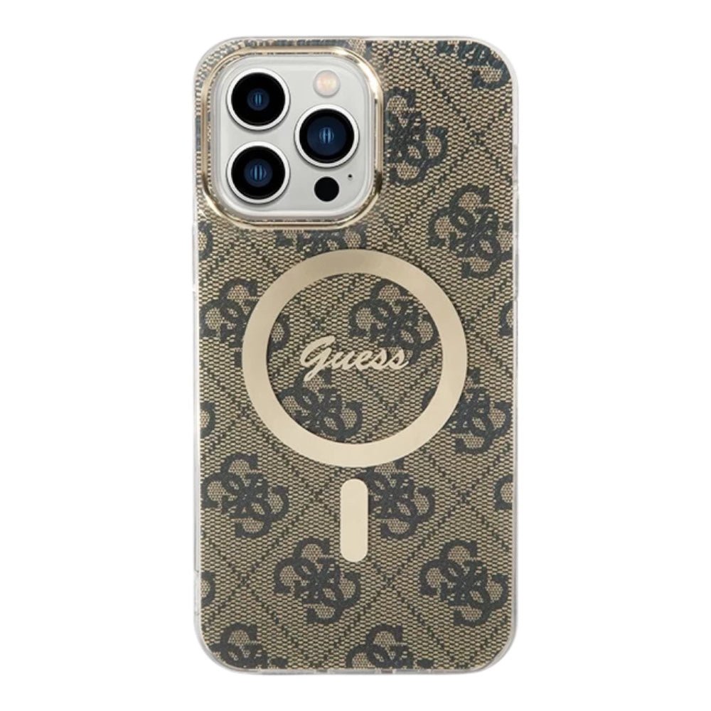 Estuche guess hc magsafe iml 4g brown iphone 15 pro max color cafž - TOP MOVIL