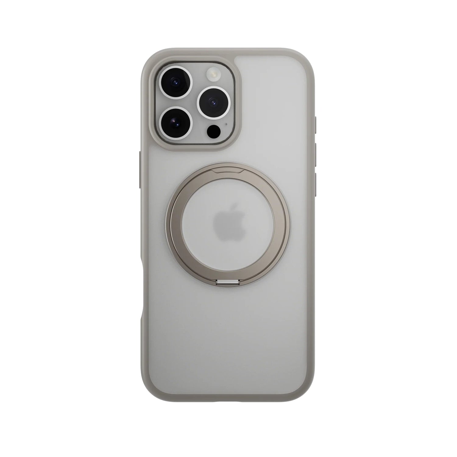 Estuche mageasy magstand iphone 16 pro magstand 360 m rotating ring protective case color plateado - TOP MOVIL