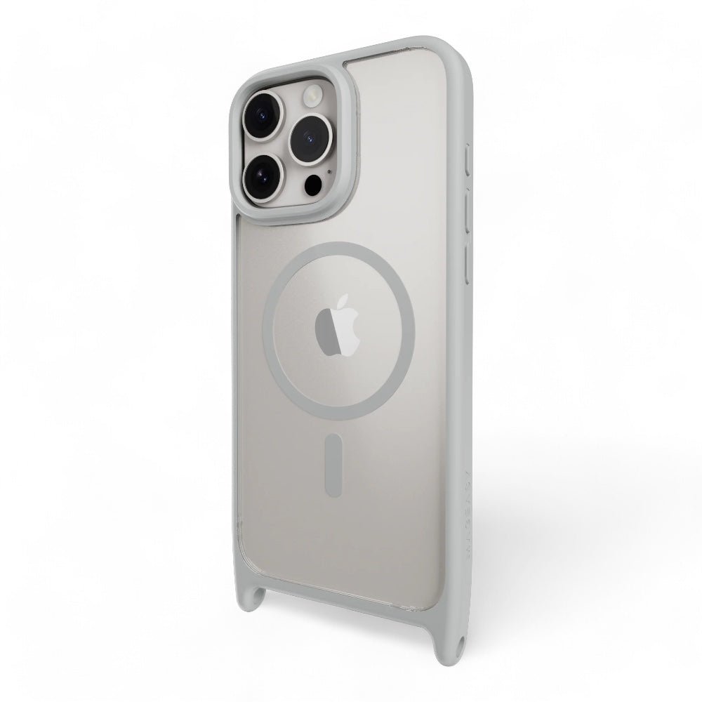 Estuche mageasy roam iphone 16 pro max roam m shockproof protective case with lanyard color transparente/negro - TOP MOVIL