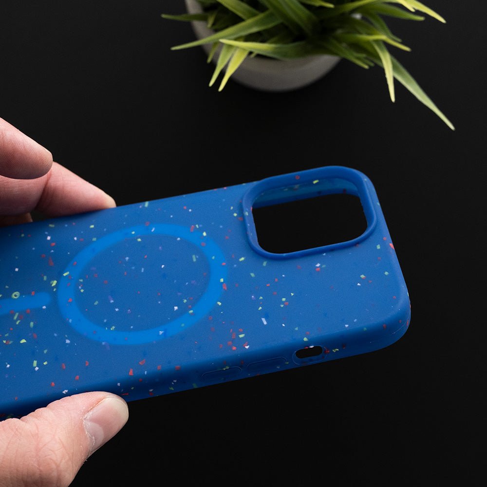 Estuche magsafe el rey magsafe core apple iphone 13 pro max color azul - TOP MOVIL