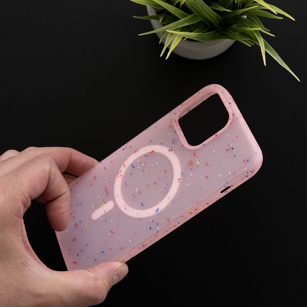 Estuche magsafe el rey magsafe core apple iphone 13 pro max color rosado - TOP MOVIL