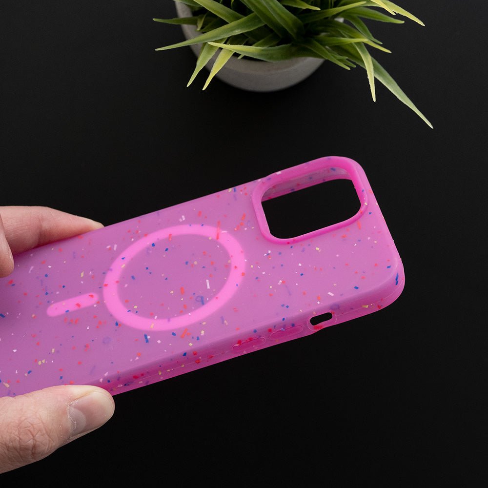 Estuche magsafe el rey magsafe core mata apple iphone 12 pro color rosado - TOP MOVIL