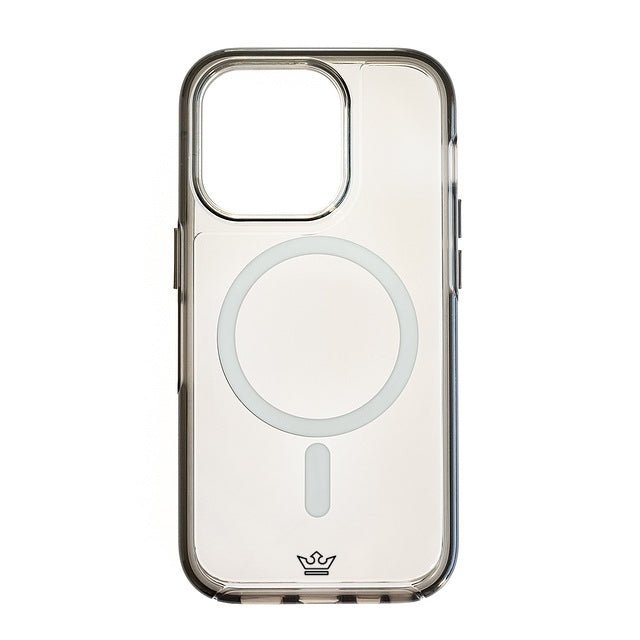 Estuche magsafe el rey symmetry con magsafe apple iphone 14 plus color gris / transparente - TOP MOVIL