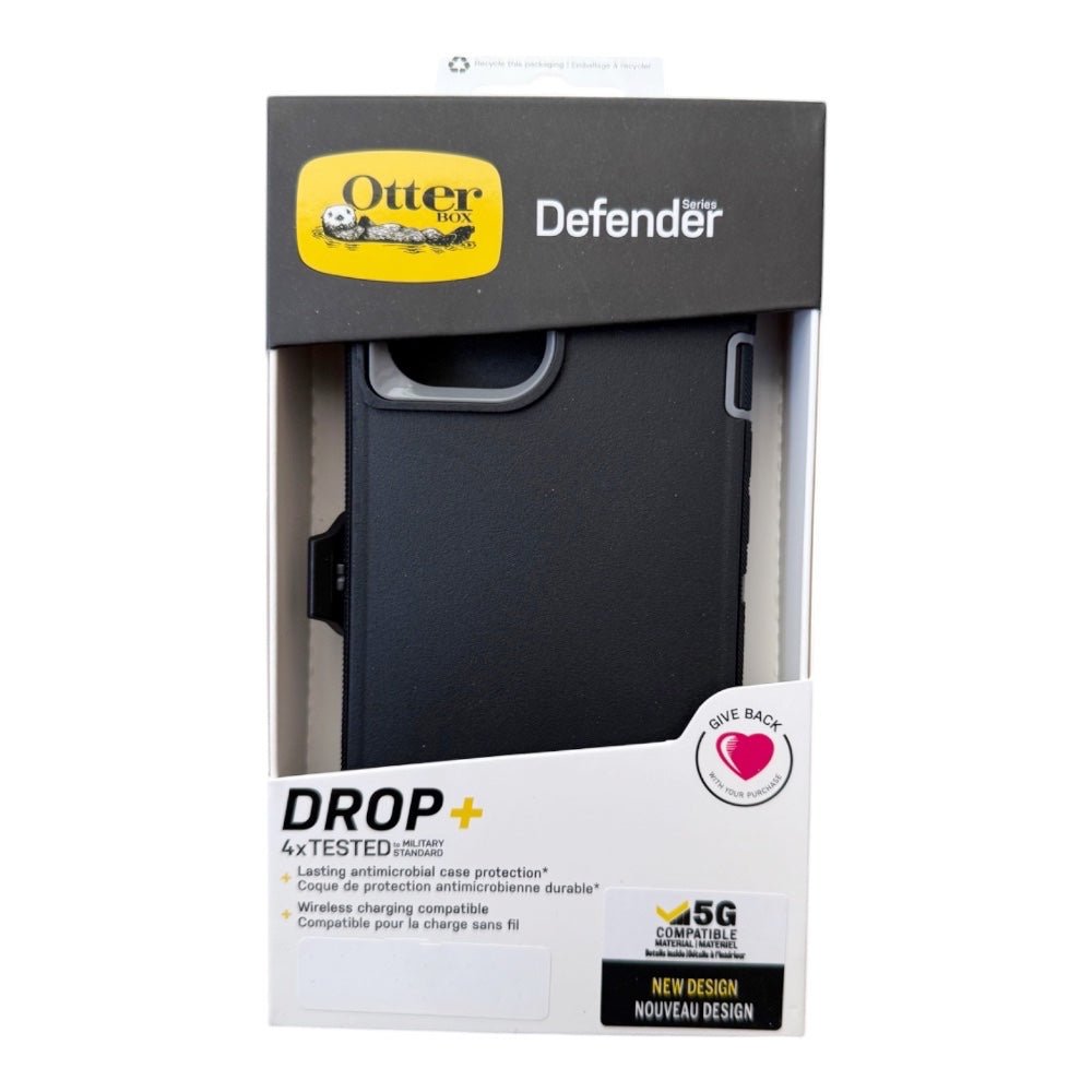 Estuche otterbox defender con clip color negro / gris modelo iphone 11 pro max - TOP MOVIL