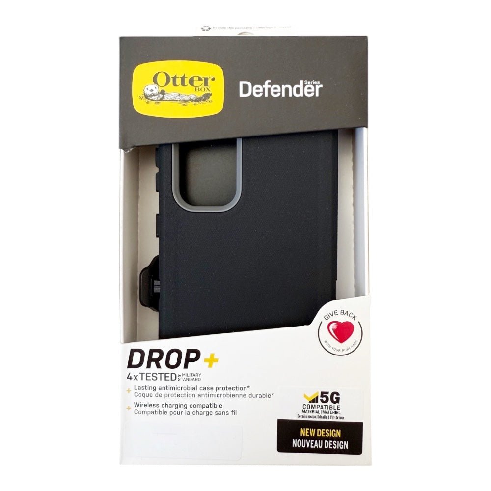 Estuche otterbox defender con clip color negro / gris modelo samsung s25 plus - TOP MOVIL
