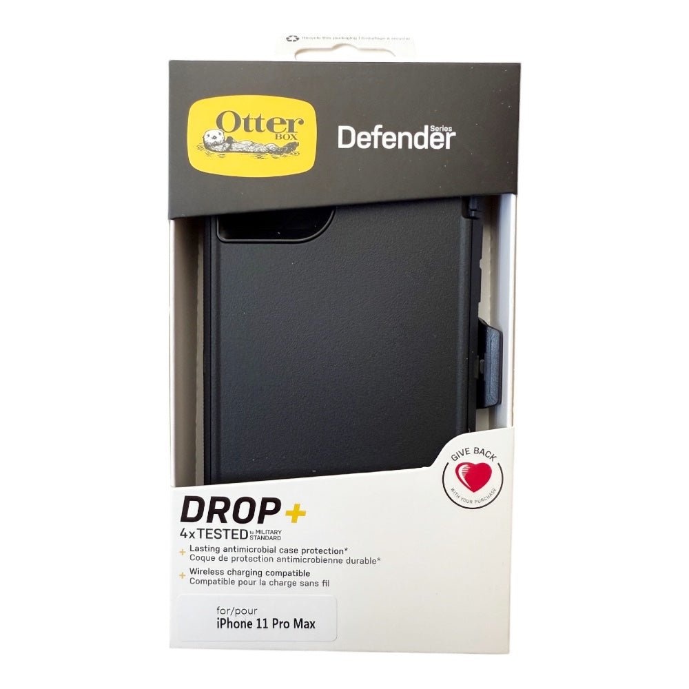 Estuche otterbox defender con clip color negro modelo iphone 11 pro max - TOP MOVIL