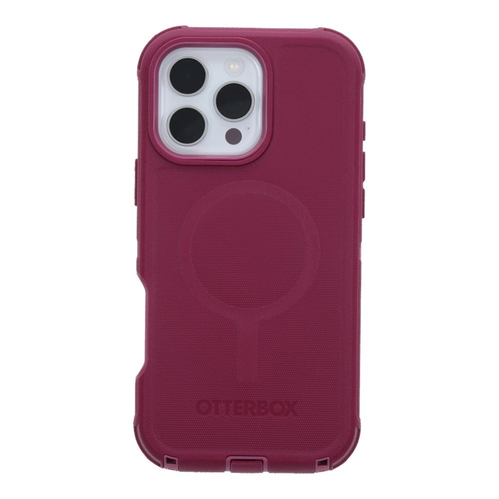 Estuche otterbox defender con magsafe y clip color corinto modelo iphone 15 pro max - TOP MOVIL