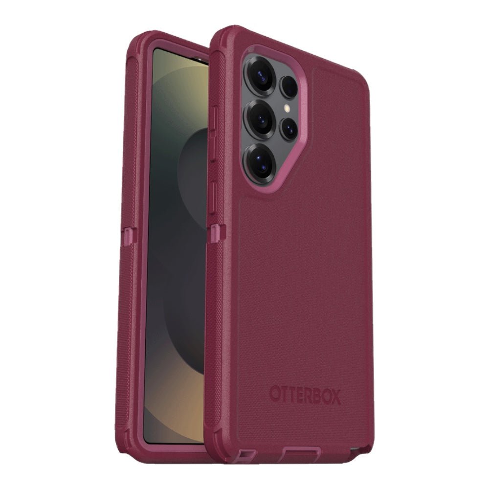 Estuche otterbox defender con magsafe y clip color corinto modelo samsung 24 ultra - TOP MOVIL