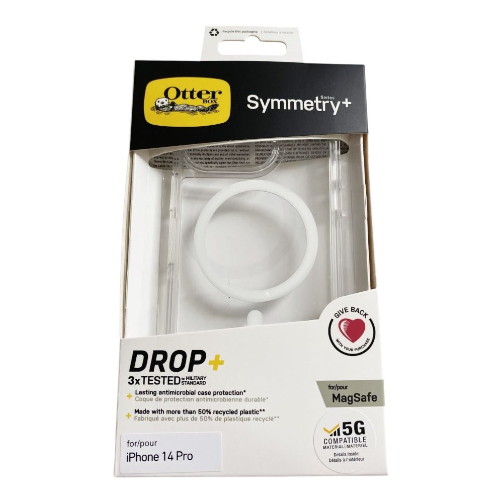 Estuche Otterbox symmetry con magsafe iphone 14 Pro color transparente - TOP MOVIL