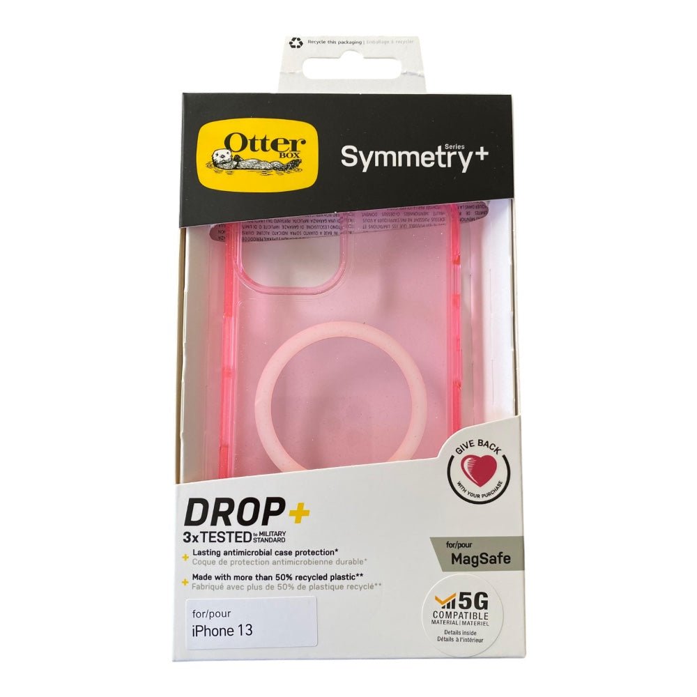 Estuche otterbox symmetry iphone 13 magsafe color rosado - TOP MOVIL