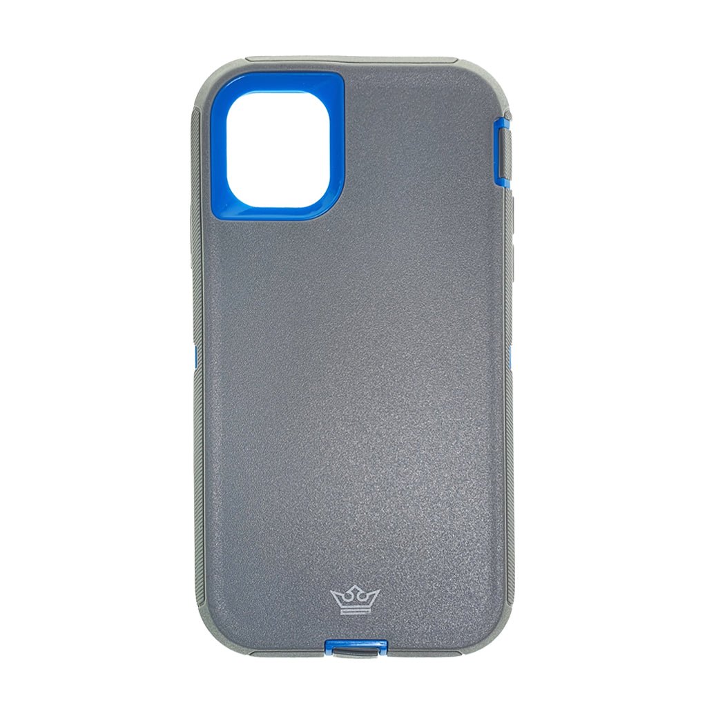 Estuche proteccion el rey defender apple iphone 11 pro color gris / azul - TOP MOVIL
